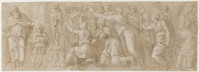 B 037
<br/>
Aanbidding van Niobe bij haar altaar
<br/>
<em>Polidoro da Caravaggio (ca.1499-1543) - kopie naar</em>